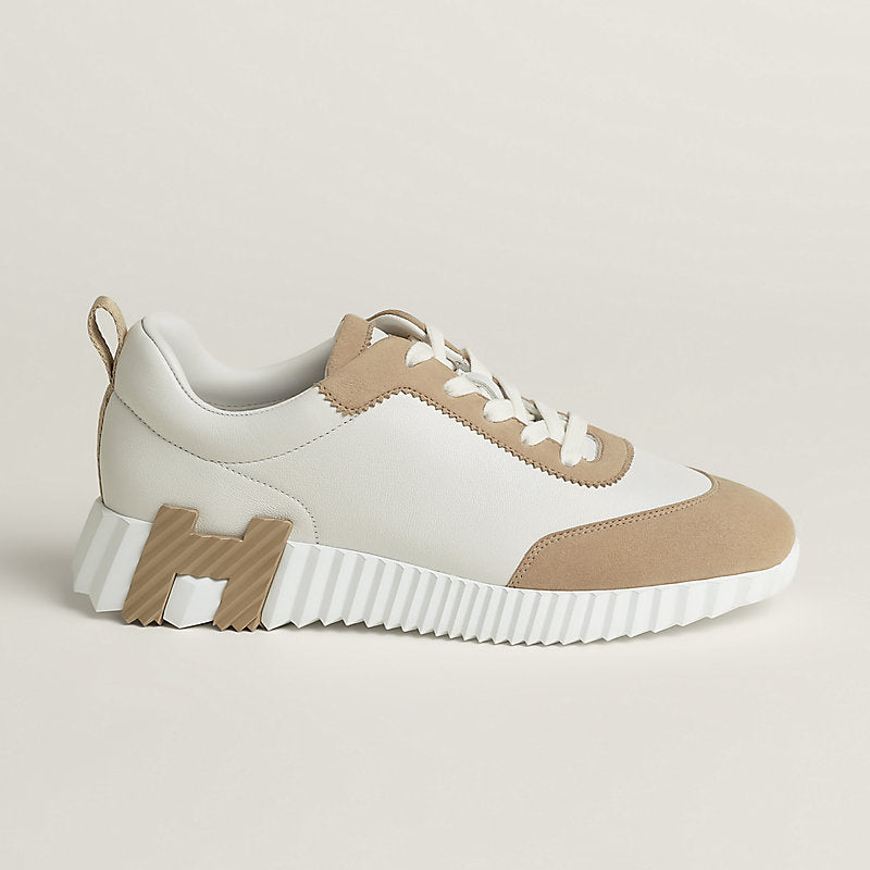 Sneakers hermes boucing beige rouge