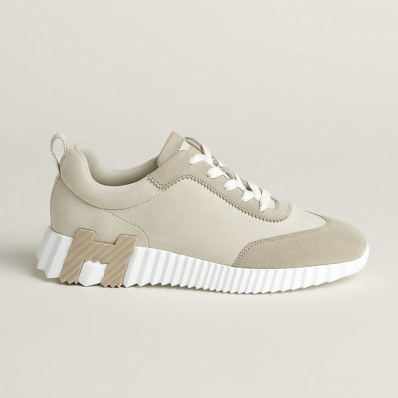 Sneakers hermes boucing beige daim