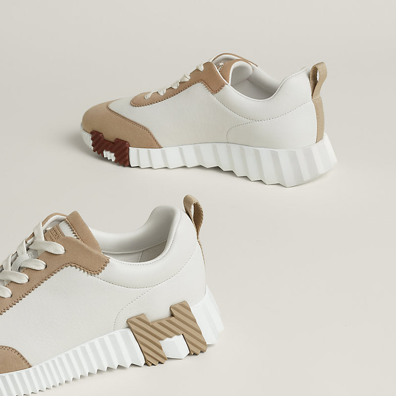 Sneakers hermes boucing beige rouge