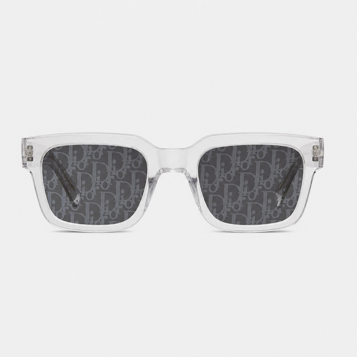 Lunettes de soleil obliques transparentes