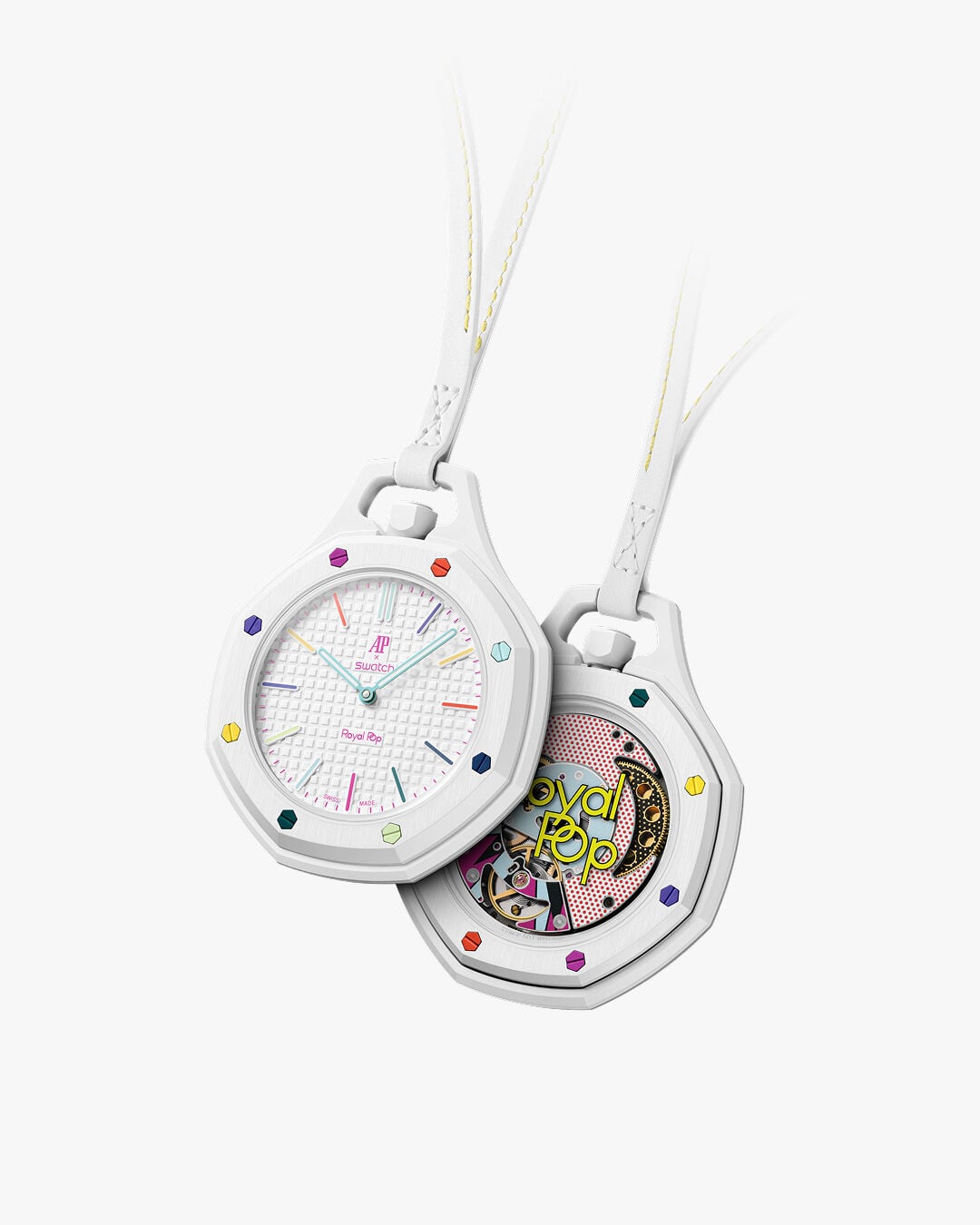 Audemars piquet x swatch automatic avec bracelet bio céramique inclus blanc