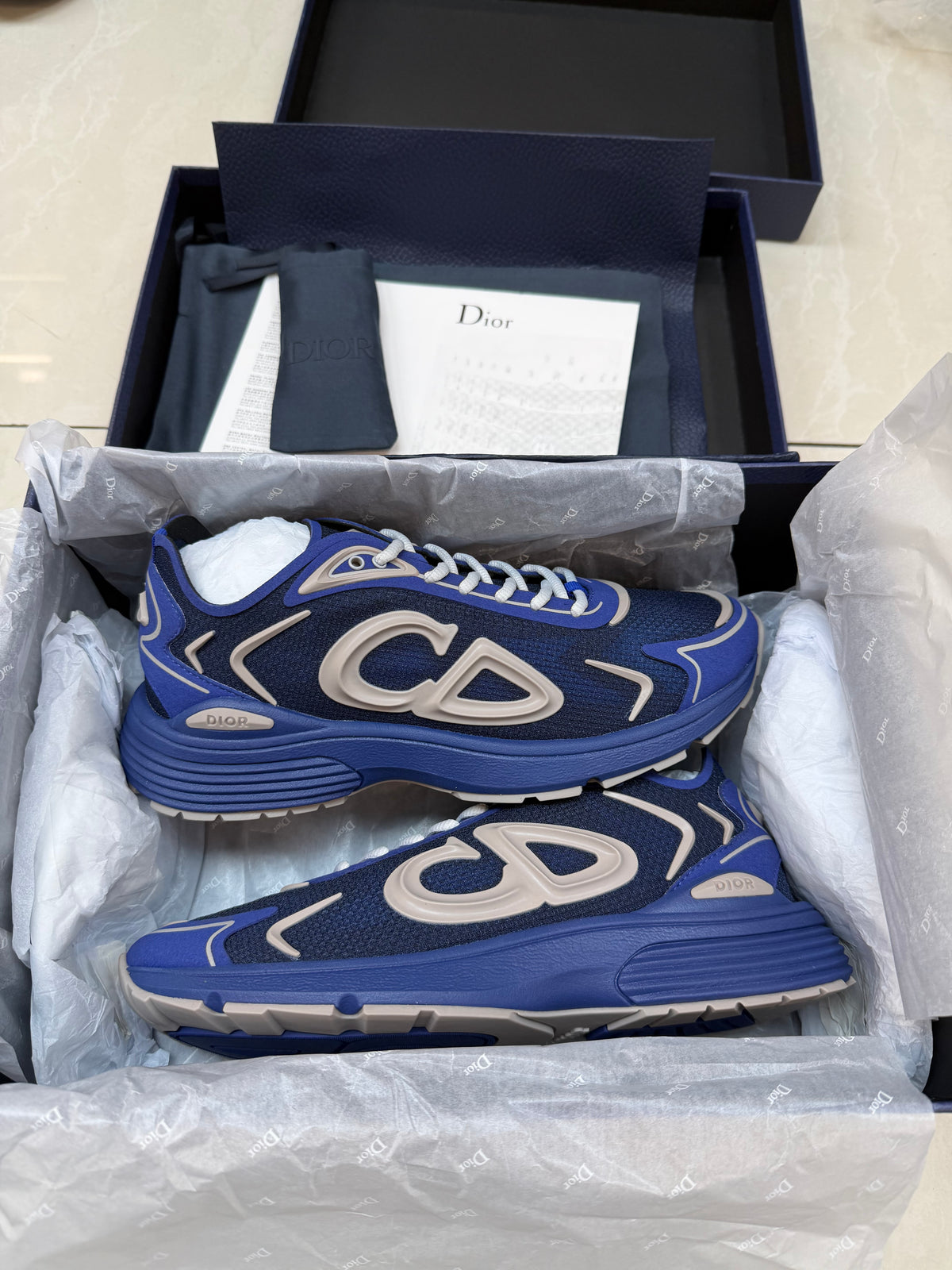 Sneakers b30 news model blue grey