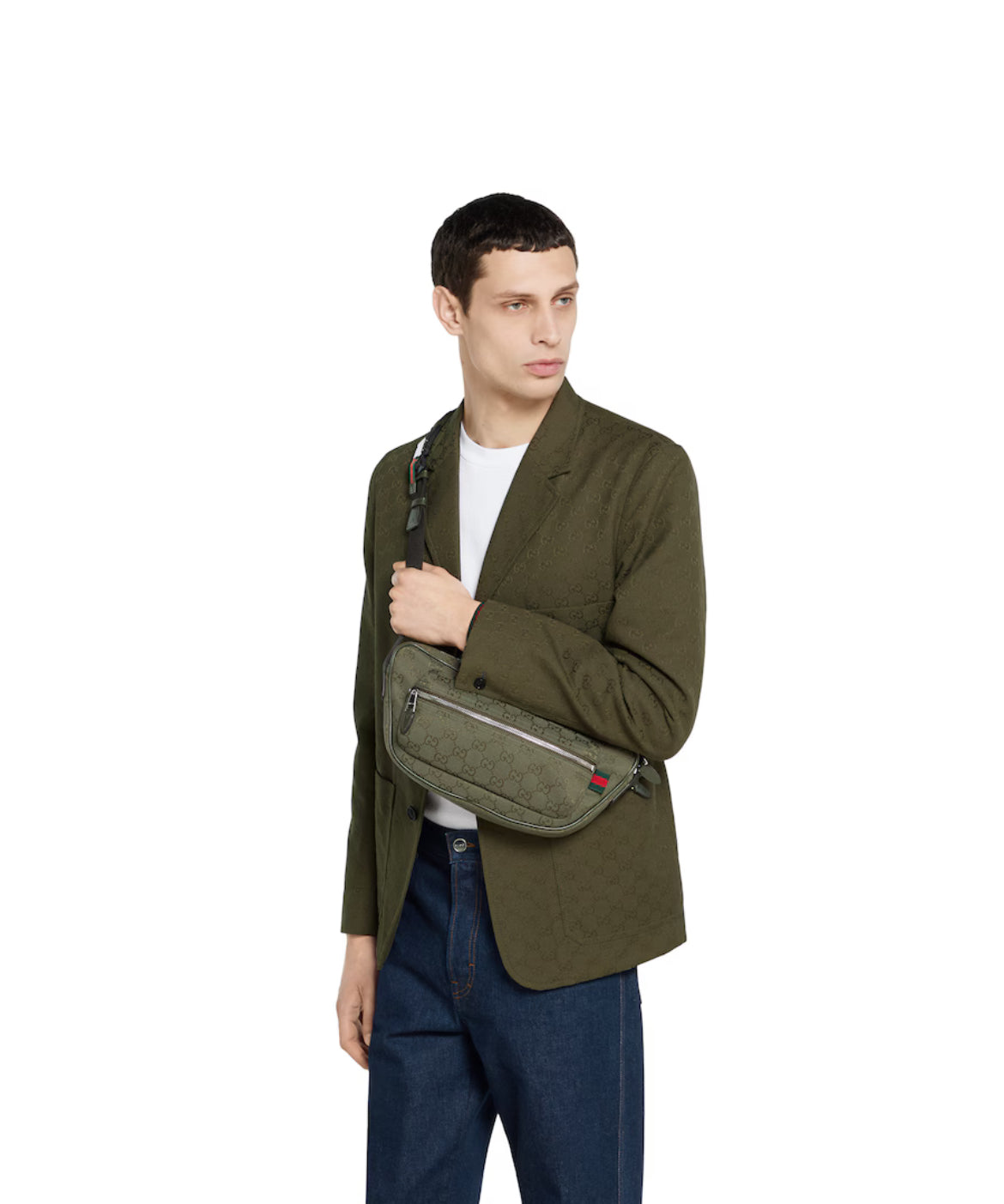 Sac à bandoulière en toile GG grand format - #3