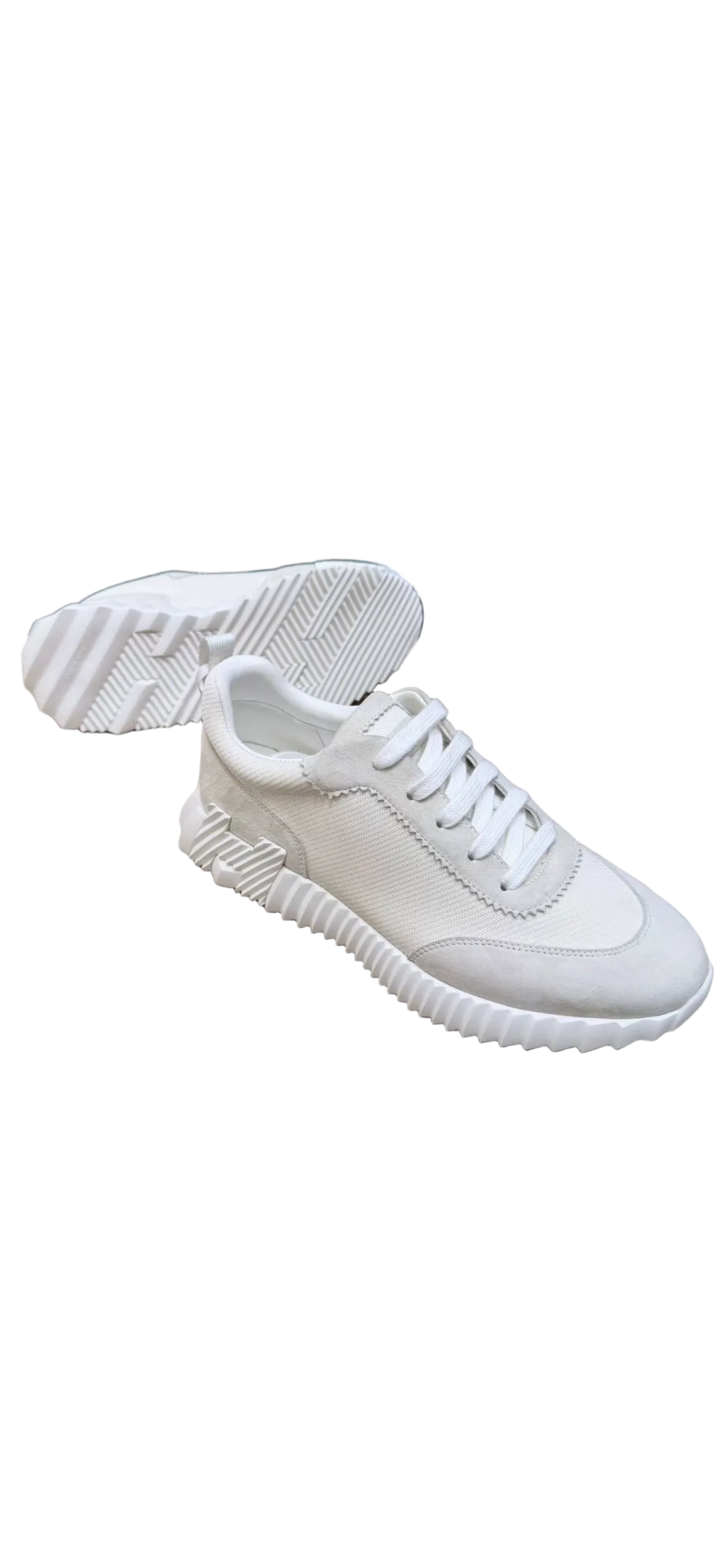 Sneakers hermes boucing full white