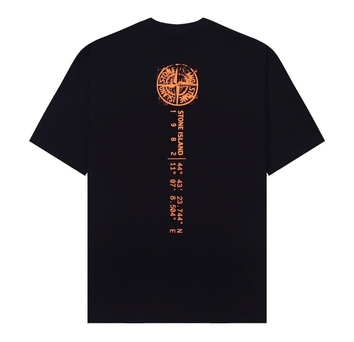 TEE shirt stone island noir et orange
