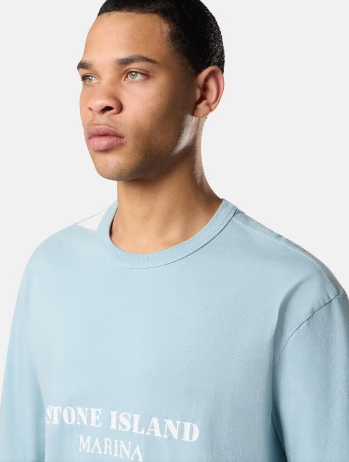 Tee shirt stone island bleu ciel