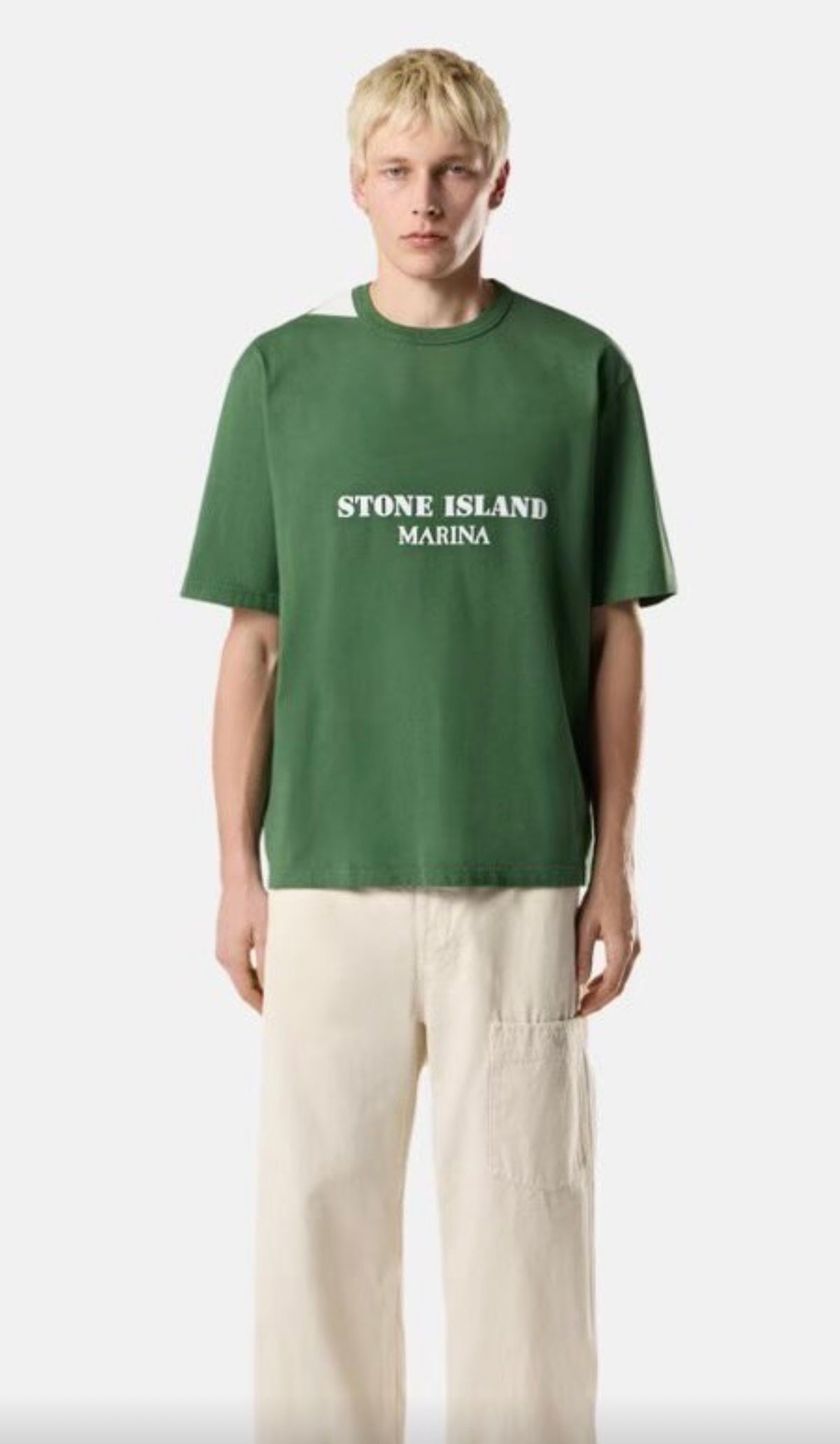 Tee shirt stone island vert