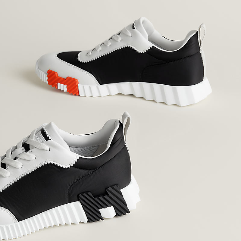 Sneakers hermes boucing noir orange