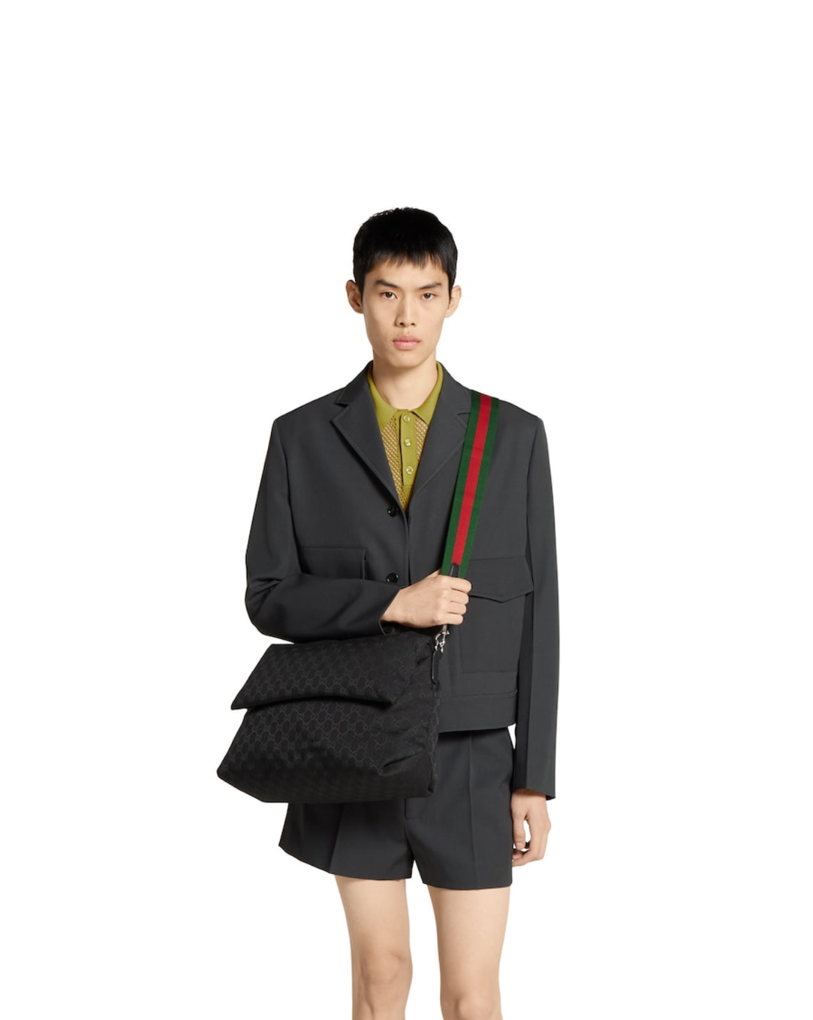 Sac à bandoulière en toile GG grand format - #1