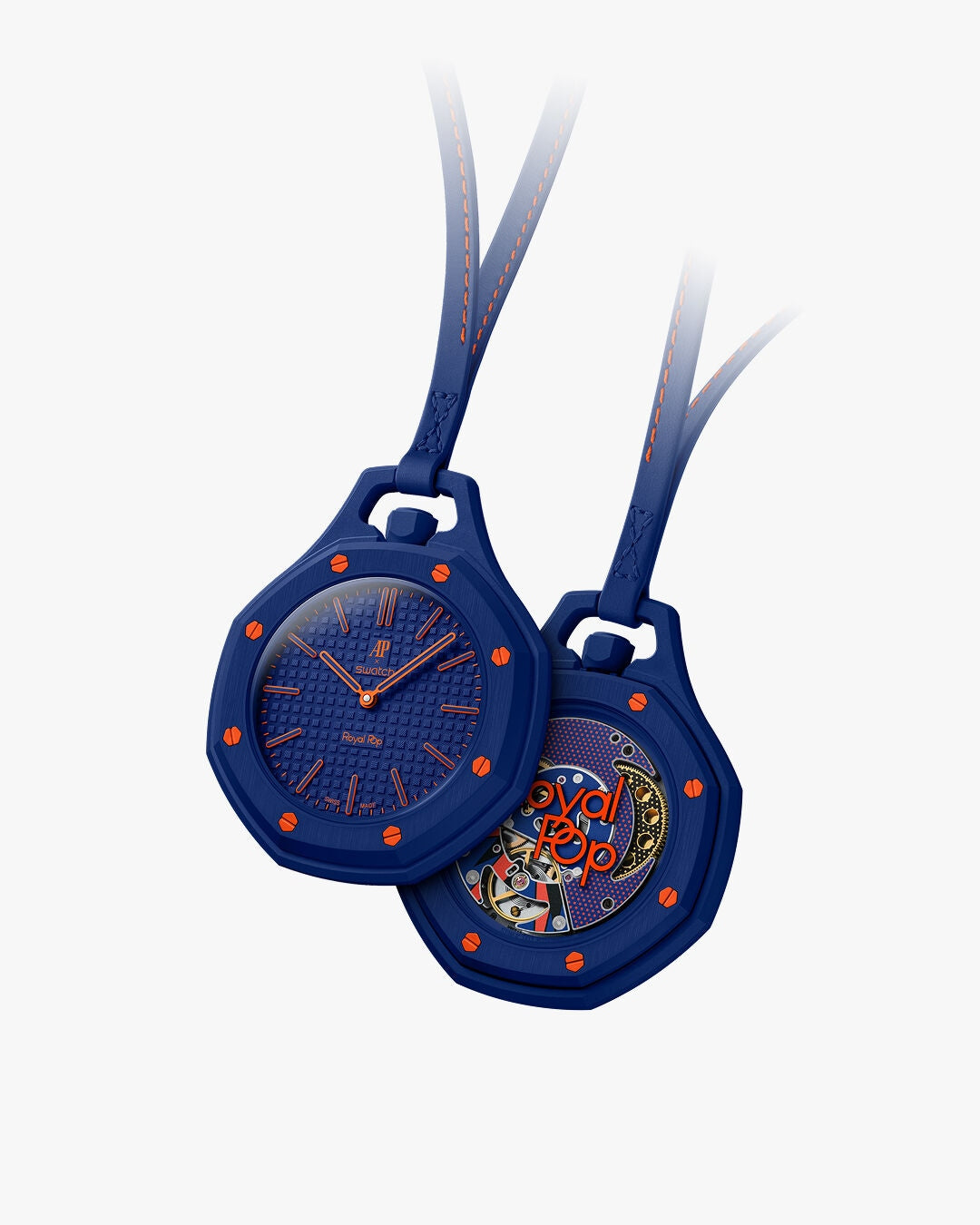 Audemars piquet x swatch automatic avec bracelet bio céramique inclus bleu marine