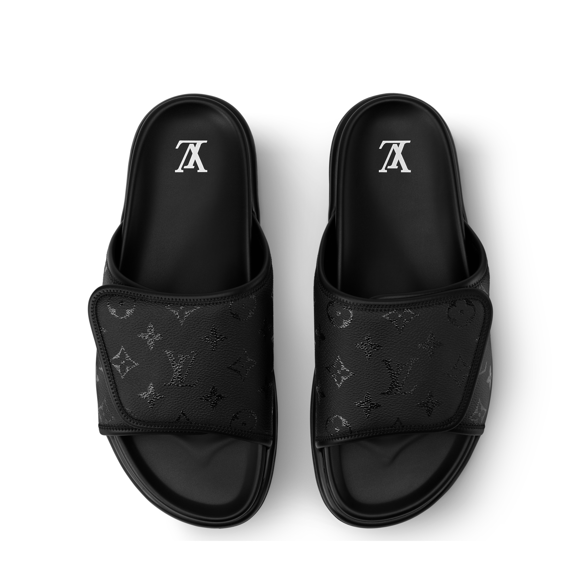 Sandales lv noir mono