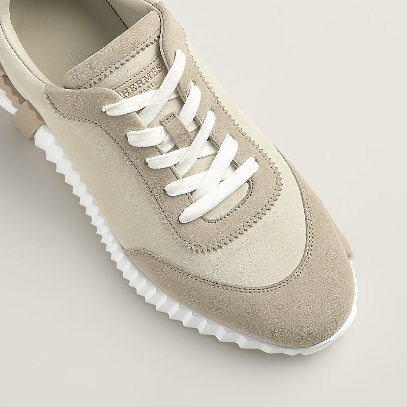 Sneakers hermes boucing beige daim