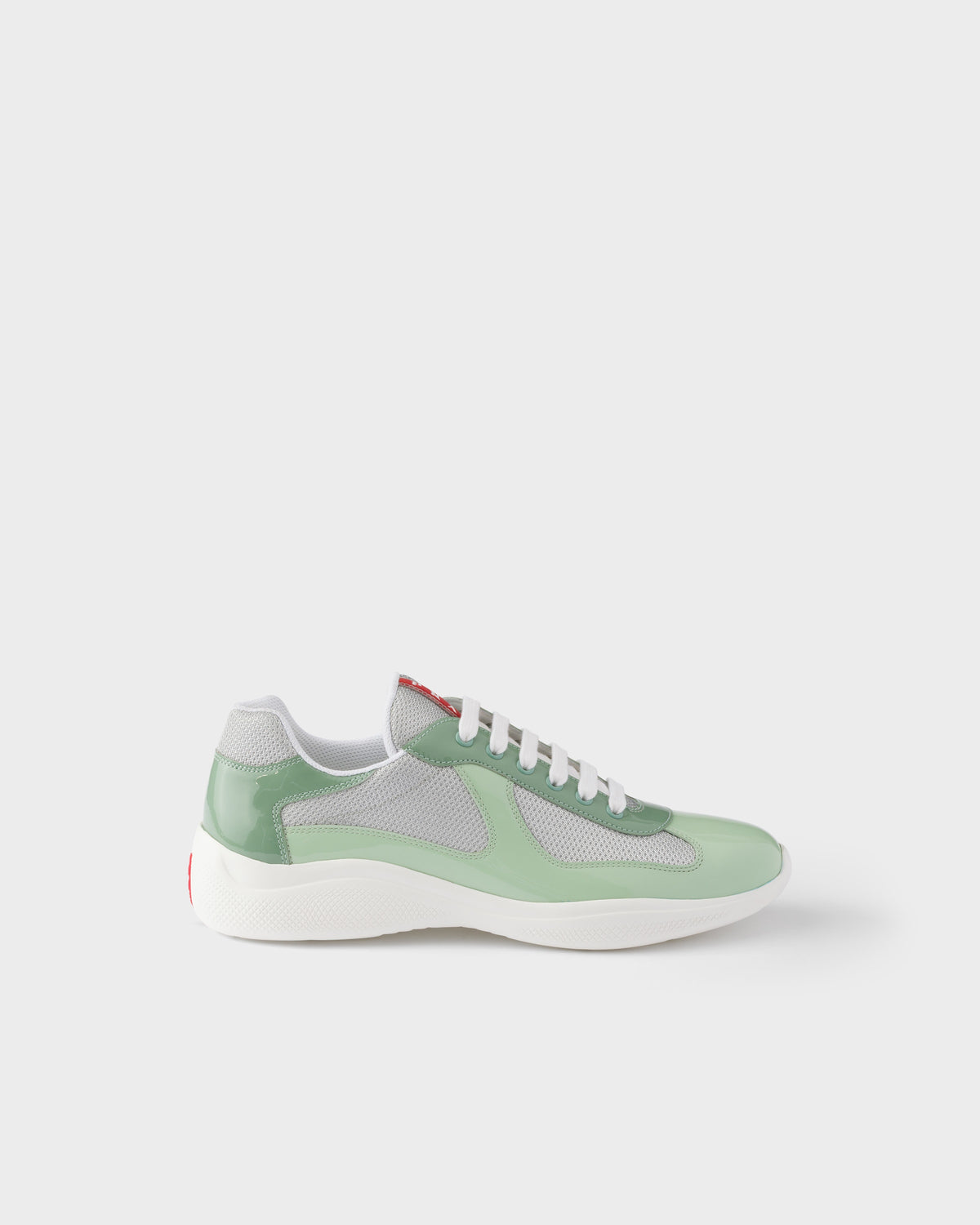 Sneakers prada cups bicolore vert