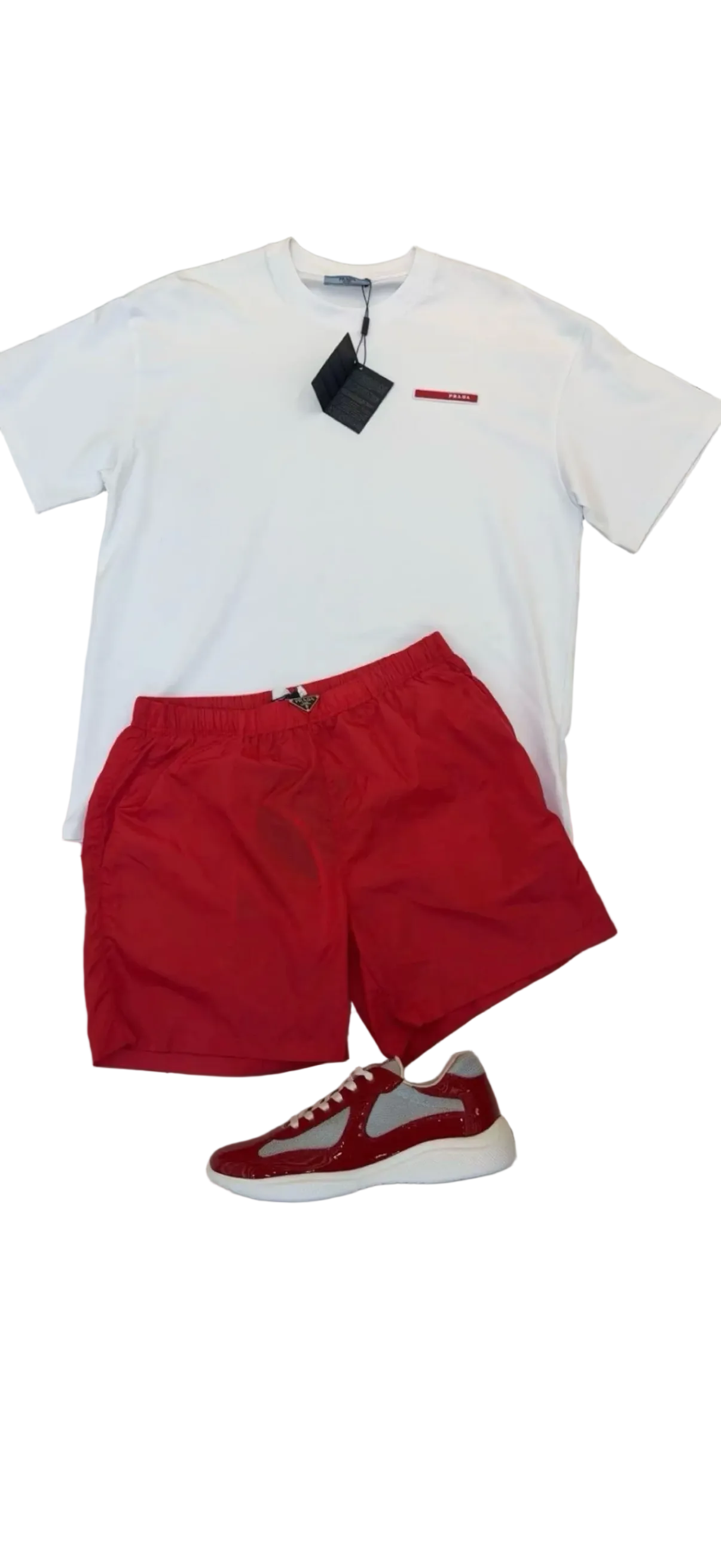 Esemble Prada rouge blanc