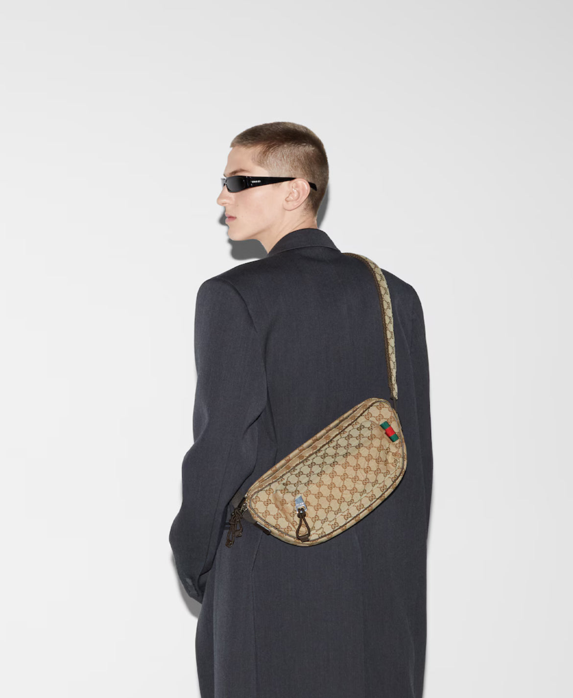 Sac à bandoulière en toile GG grand format - #2