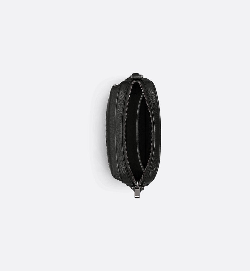 Mini sac Messenger zippé Rider 2.0 Noir et Beige