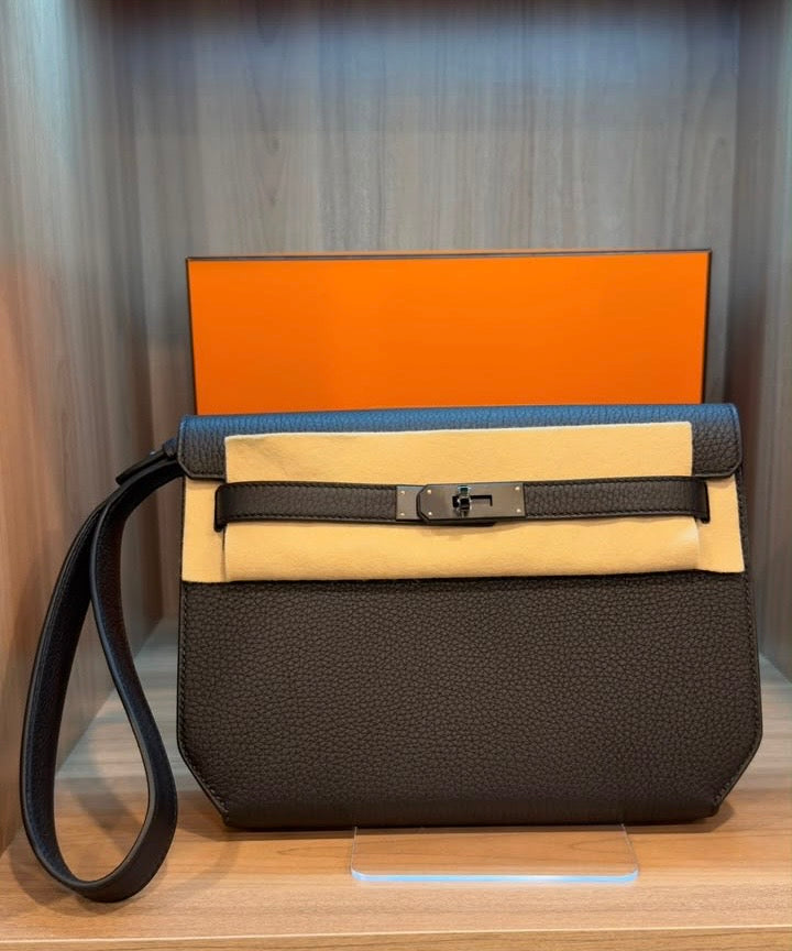 Pochette Kelly noir boucle noir  full qualité