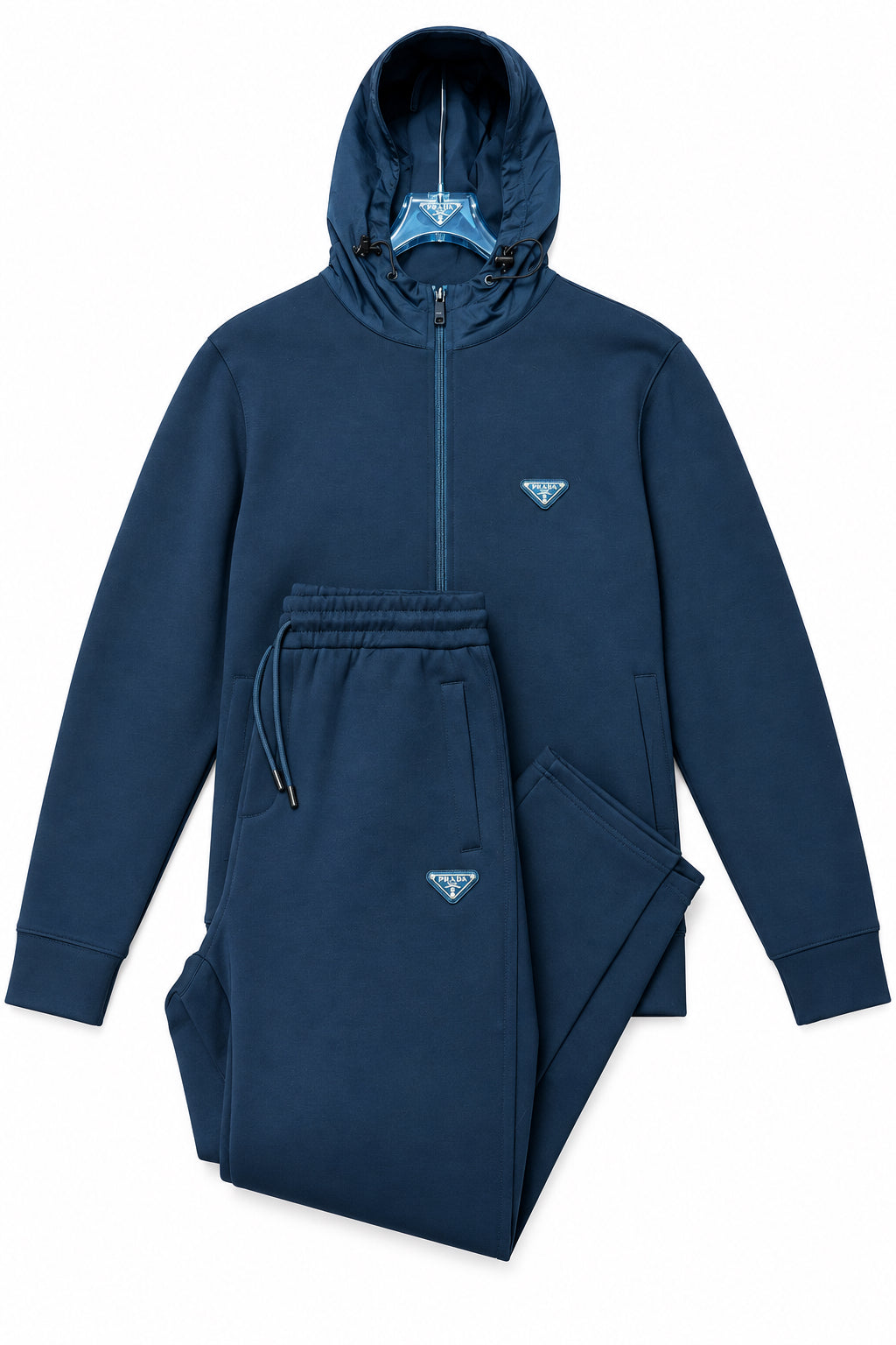 Survêtement Prada noir capuche