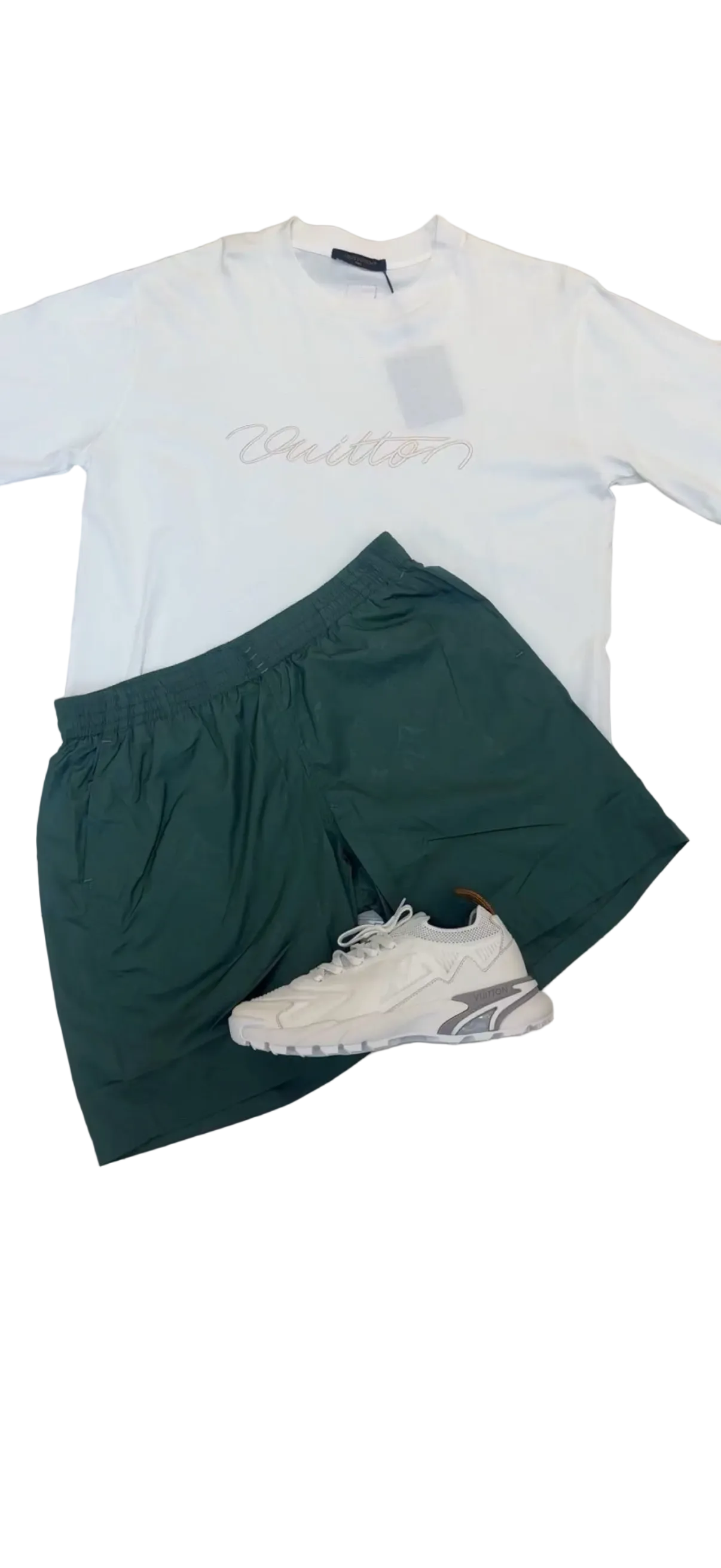 Esemble lv blanc vert