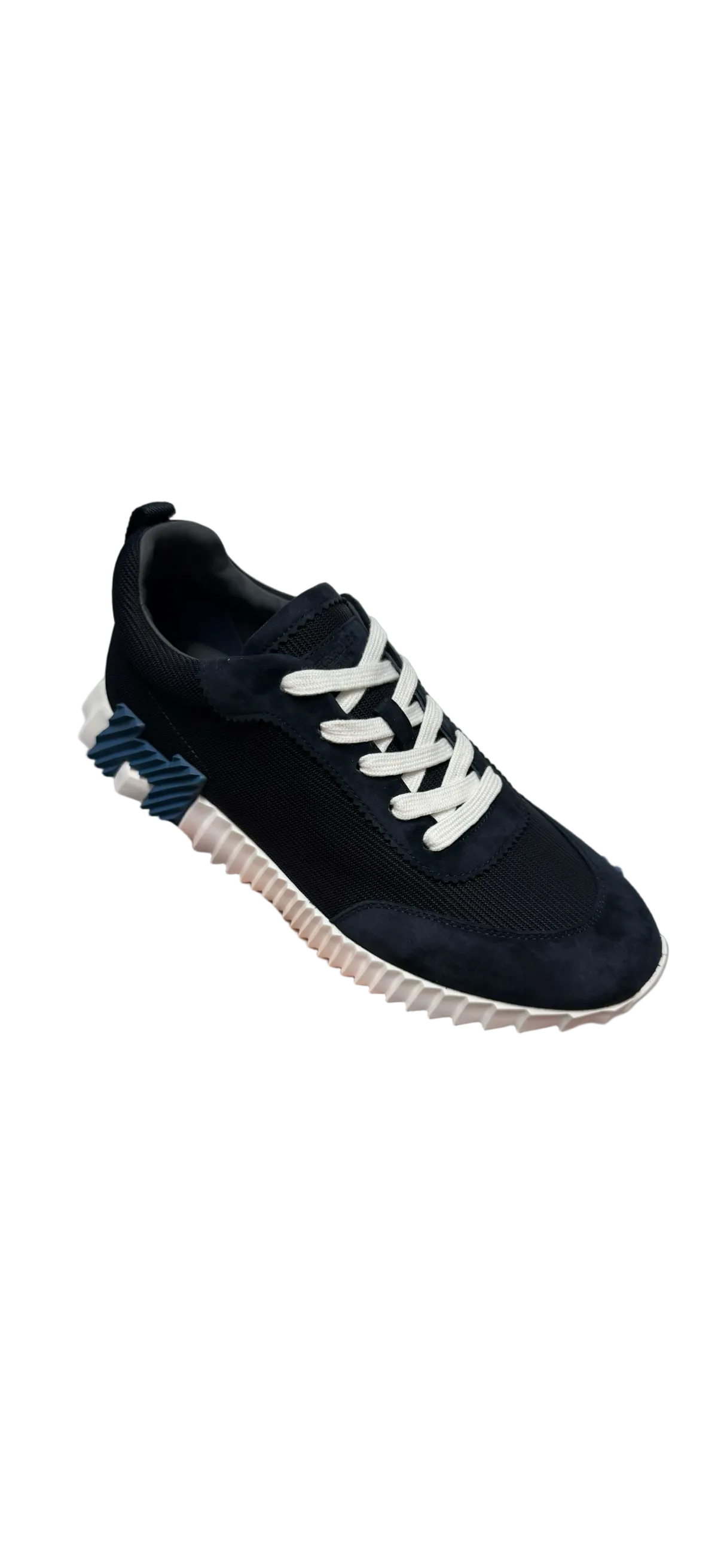 Sneakers hermes boucing bleu daim