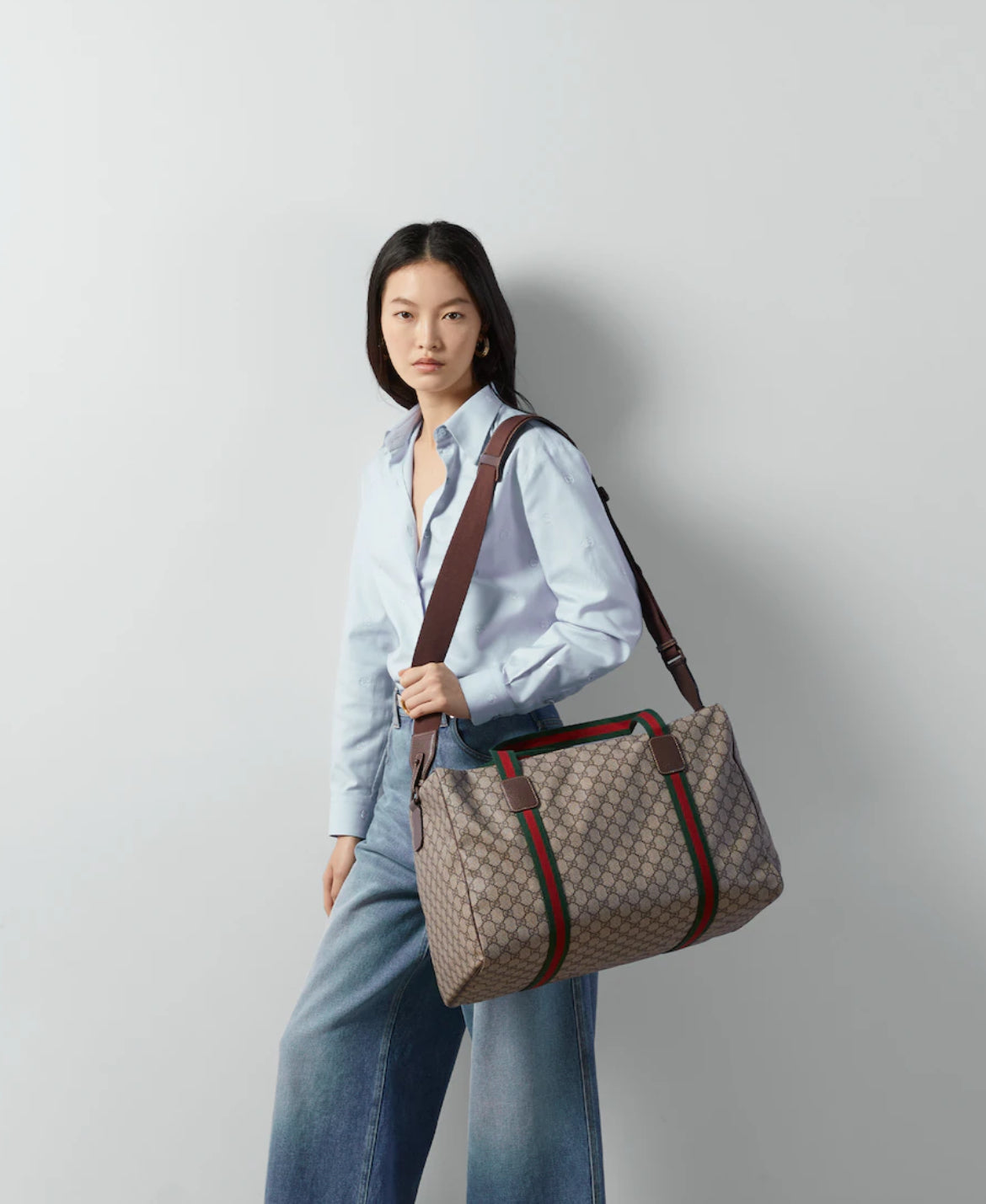Sac de voyage avec bande Web moyen format - #1