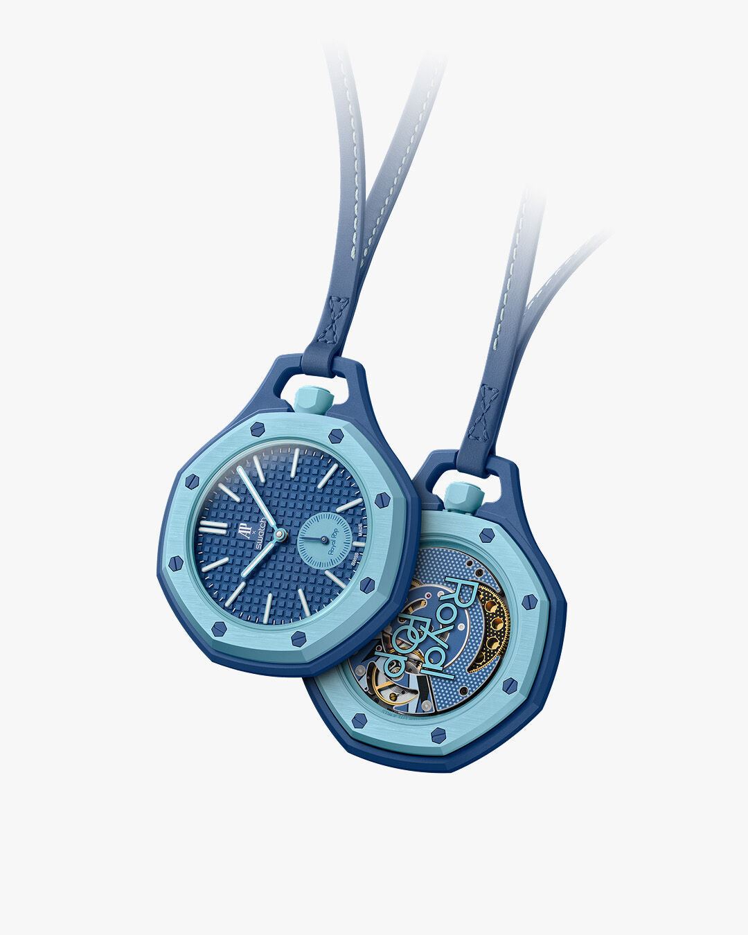Audemars piquet x swatch automatic avec bracelet bio céramique inclus bleu ciel