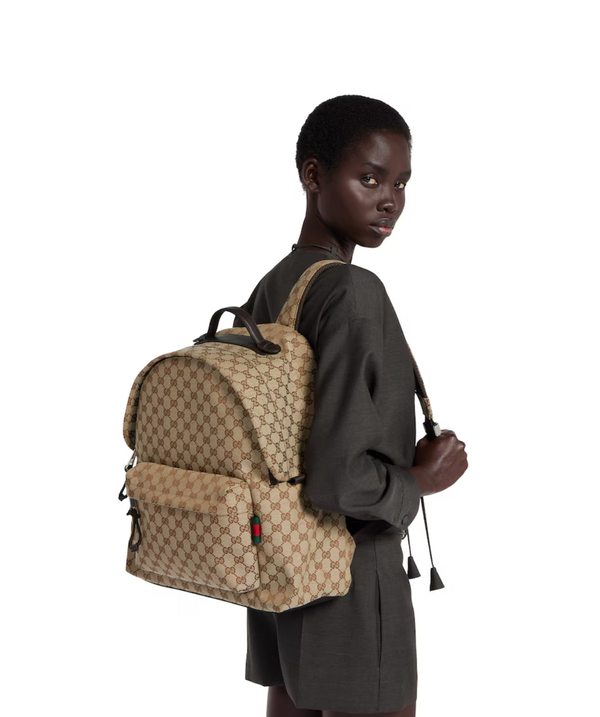 Sac à dos en toile GG moyen format - #3