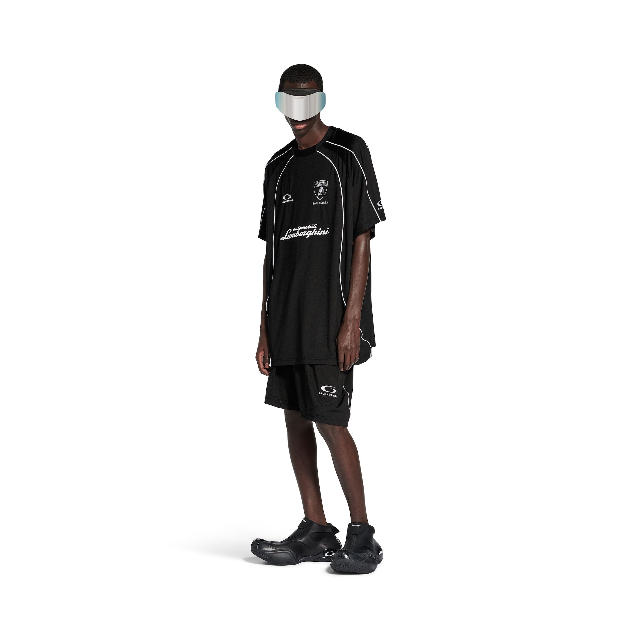 T-SHIRT SOCCER BALENCIAGA I AUTOMOBILI LAMBORGHINI OVERSIZE