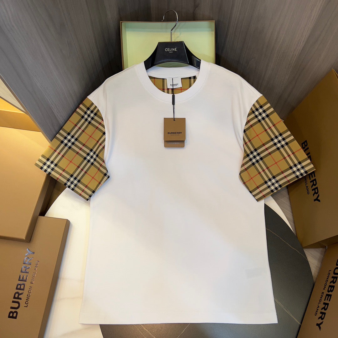 T shirt Brb white brown