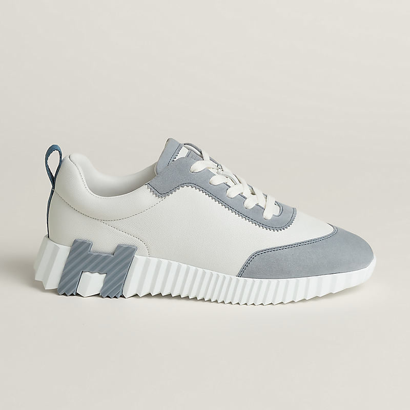 Sneakers hermes boucing bleu daim