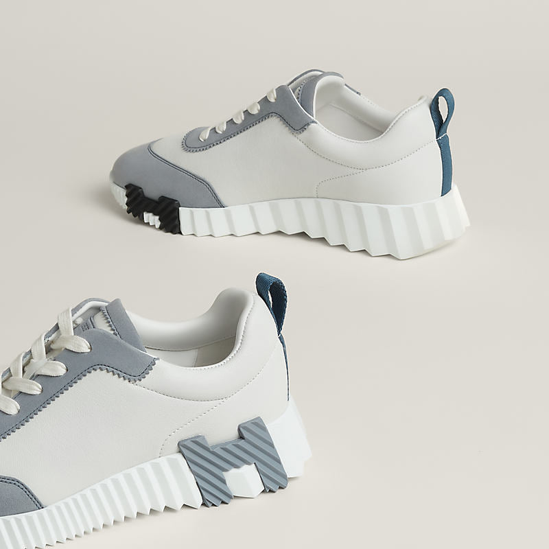 Sneakers hermes boucing bleu daim